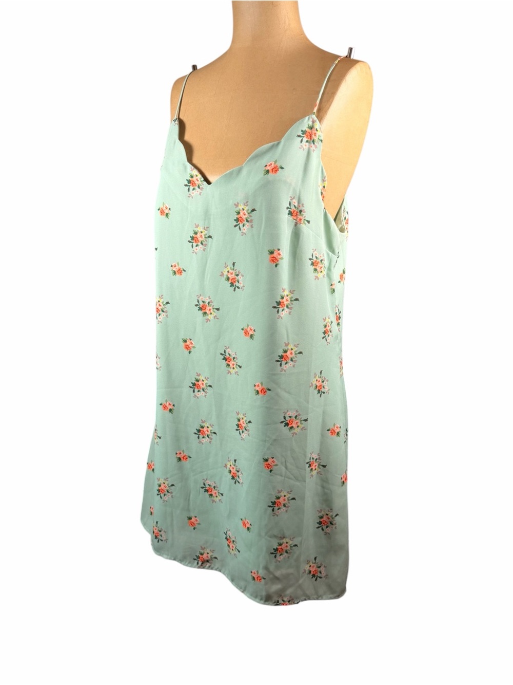 TRIXXI Mint Floral Mini Dress
